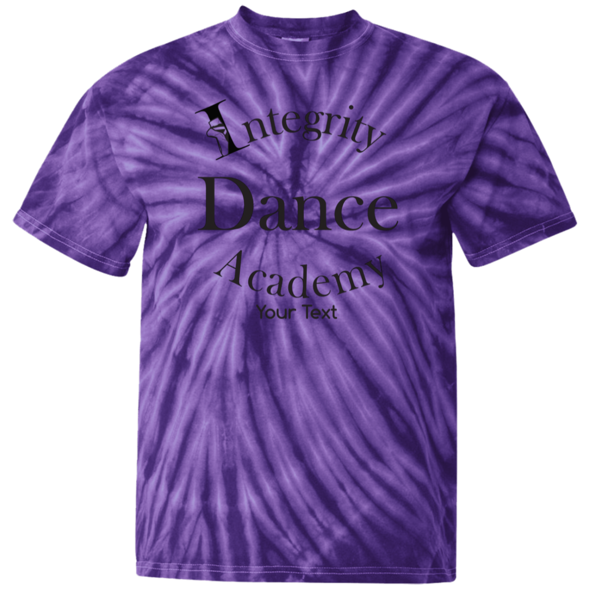 Integrity Dance Academy Personalized 100% Cotton Tie Dye T-Shirt