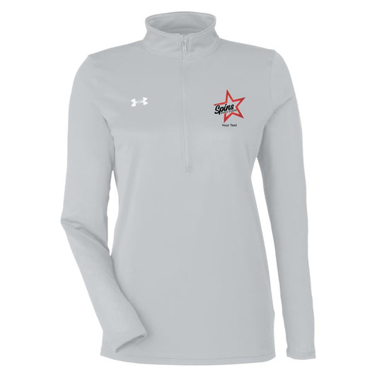 Spins Personalized Under Armour Womens Team Tech Half Zip