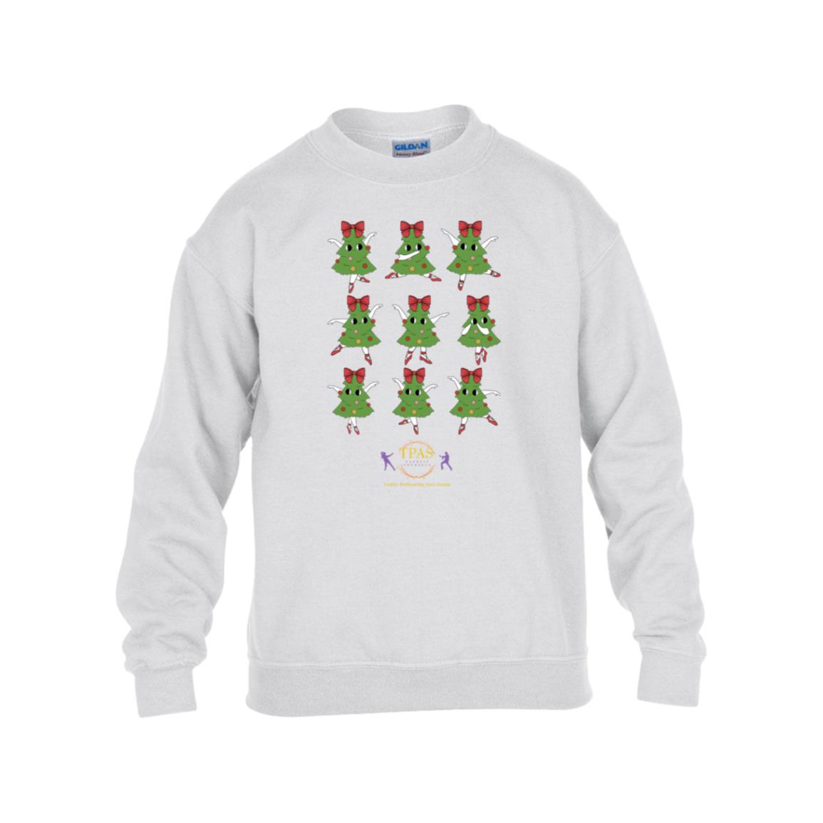 tpas christmas Dancing Trees Youth Heavy Blend Fleece Crew