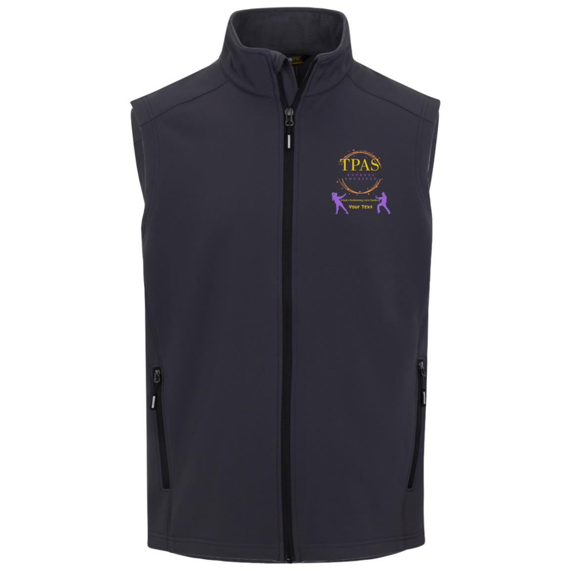 TPAS Competition Team Mens Cruise Two-Layer Fleece Bonded Soft Shell Vest