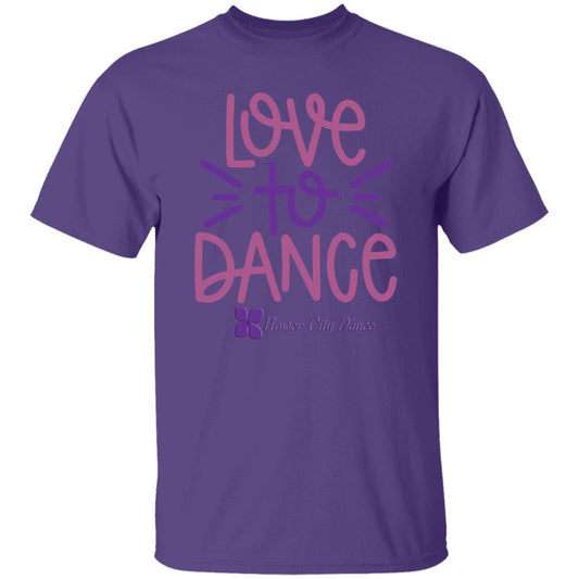 FCD Love To Dance SVG Cut File 100% Cotton T-Shirt