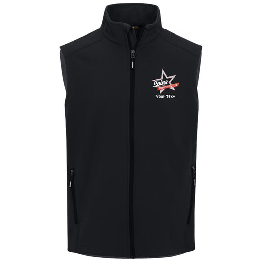 Spins Comp Team Personalized Mens Cruise Two-Layer Fleece Bonded Soft Shell Vest