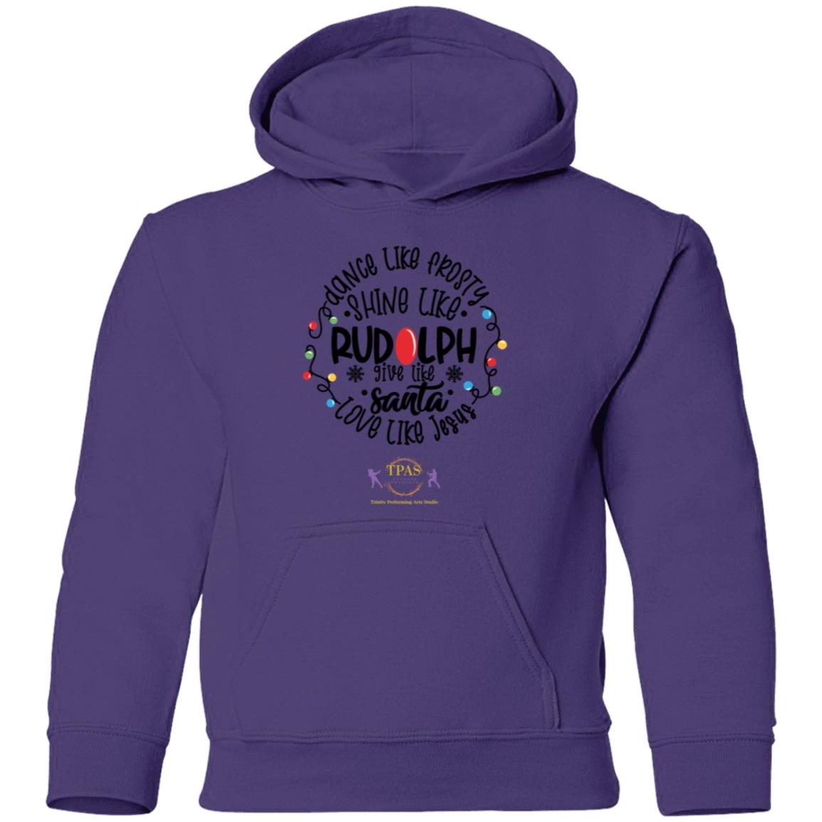 tpas christmas Dance Like Frosty, Love Like Jesus Youth Pullover Hoodie