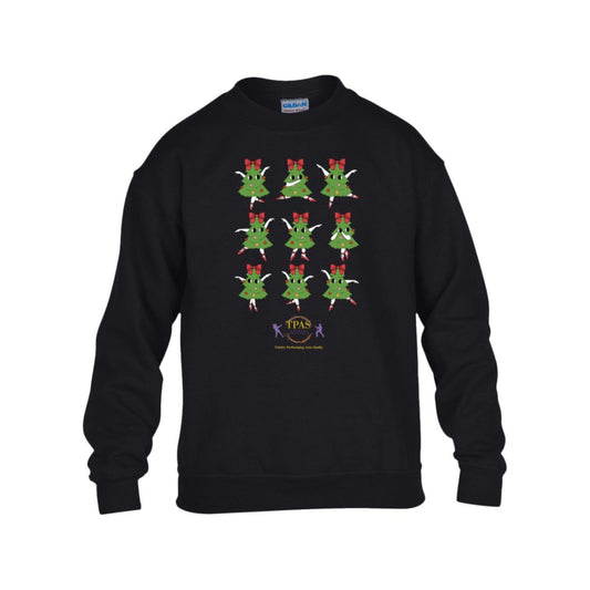 tpas christmas Dancing Trees Youth Heavy Blend Fleece Crew