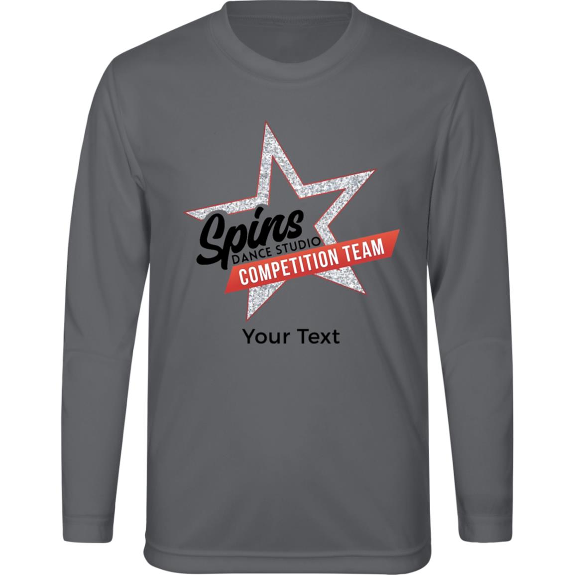 Spins Comp Team Personalized Youth Zone Long Sleeve Tee