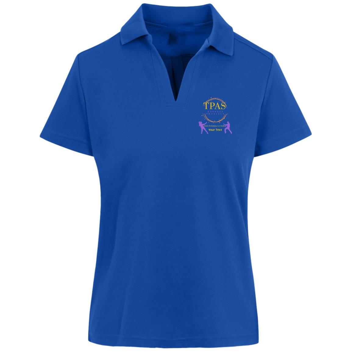 TPAS CrownLux Womens Plaited Polo