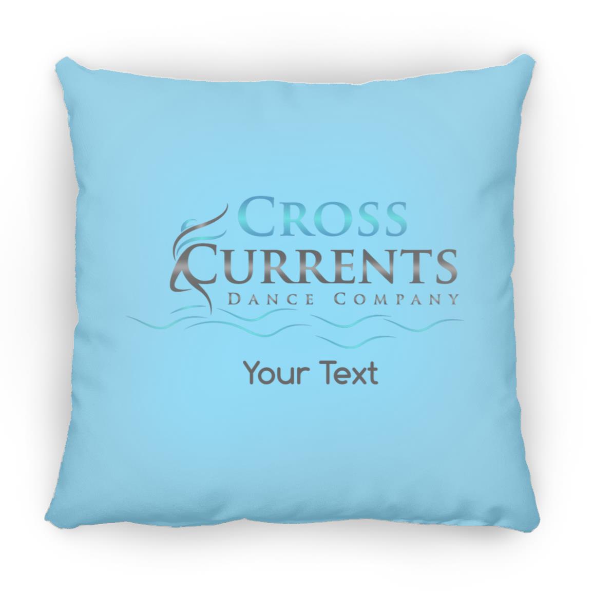 Cross Currents Personalized Small Square Pillow