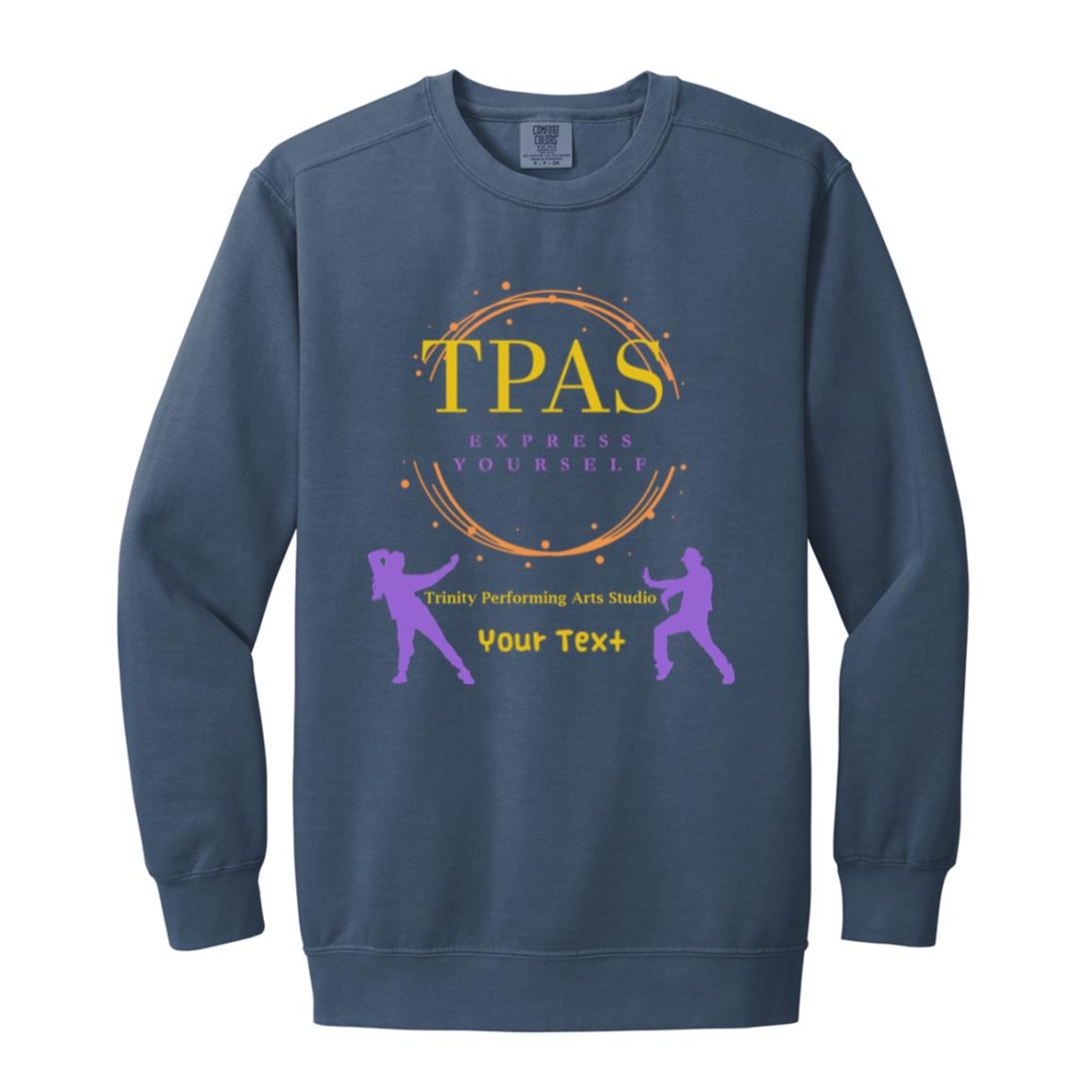 TPAS Garment-Dyed Adult Crewneck Sweatshirt