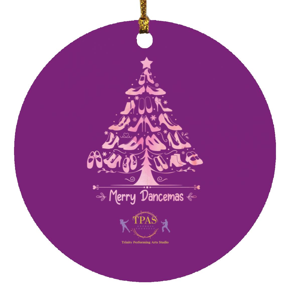 tpas christmas Merry Dancemas Tree Pink Ornament