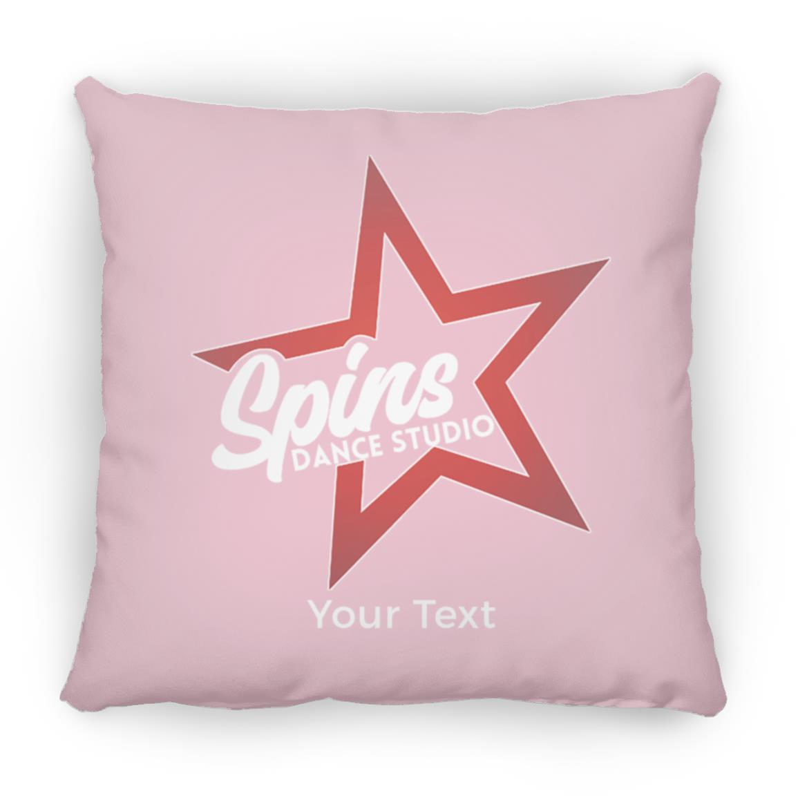 Spins Personalized Medium Square Pillow