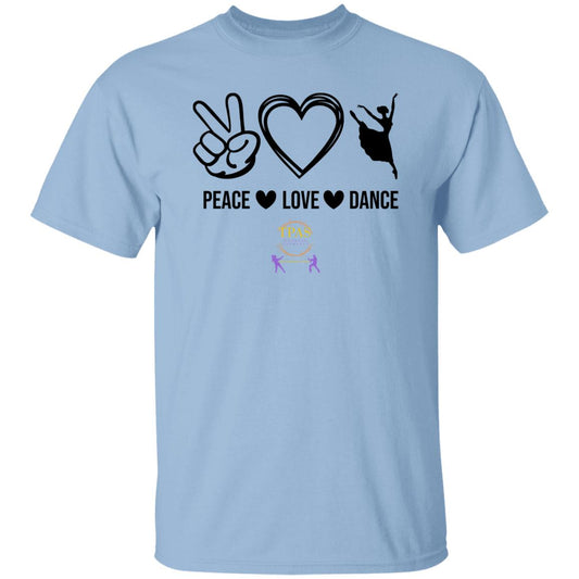 TPAS Peace Love and Dance 100% Cotton T-Shirt