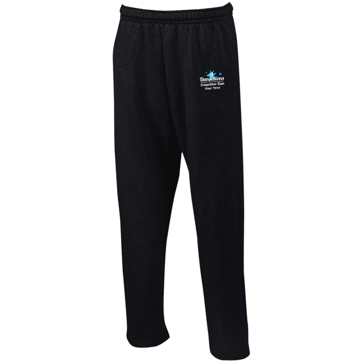 Dansations Competition Team Open Bottom Sweatpants with Pockets