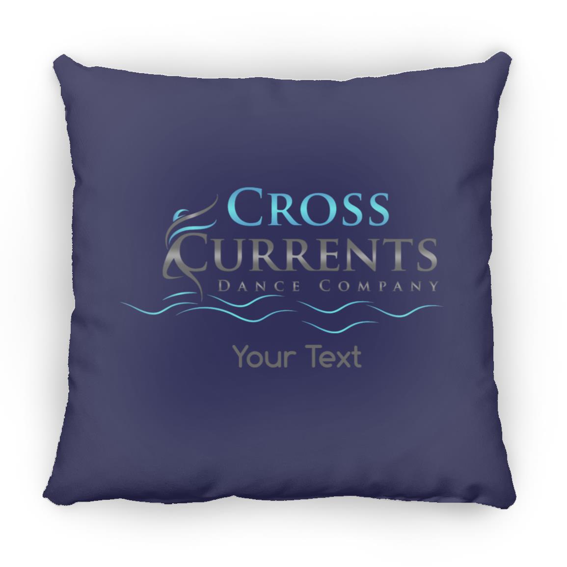 Cross Currents Personalized Small Square Pillow