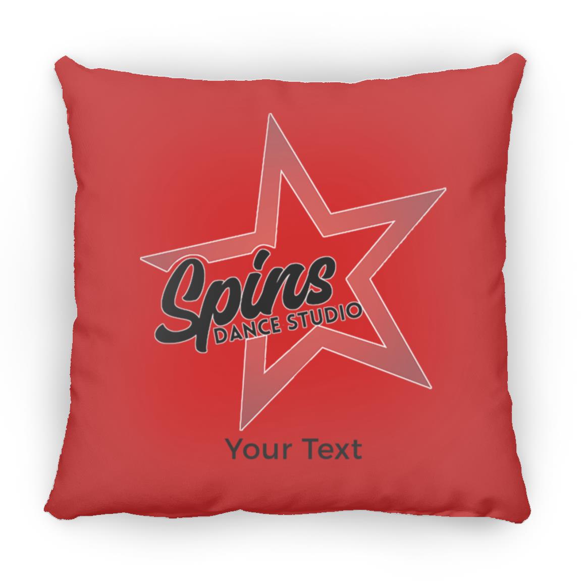 Spins Personalized Medium Square Pillow