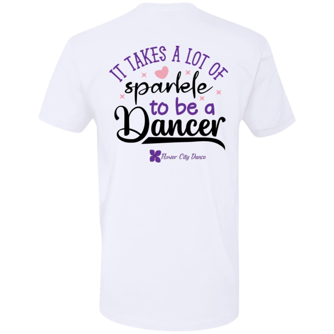 FCD it takes a lot of sparkle to be a dancer Premium Short Sleeve T-Shirt