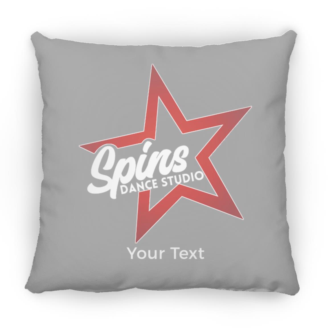 Spins Personalized Medium Square Pillow