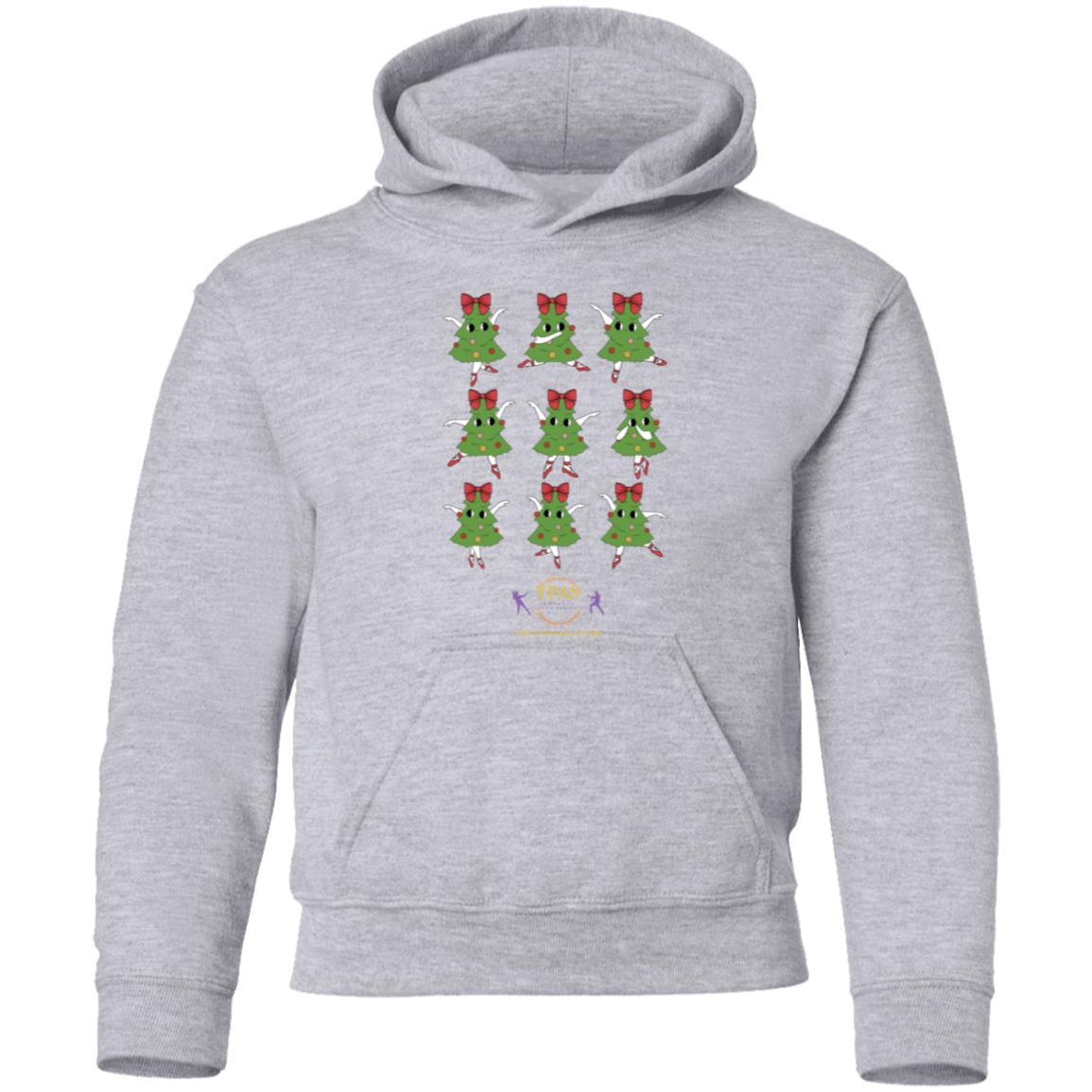 tpas christmas Dancing Trees Youth Pullover Hoodie