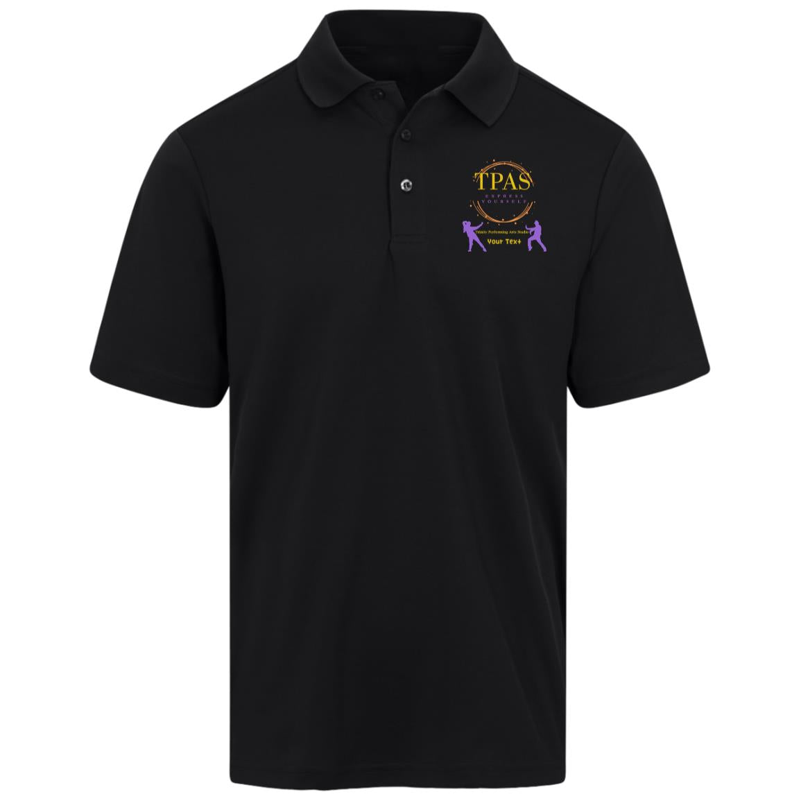 TPAS Competition Team CrownLux Mens Plaited Polo