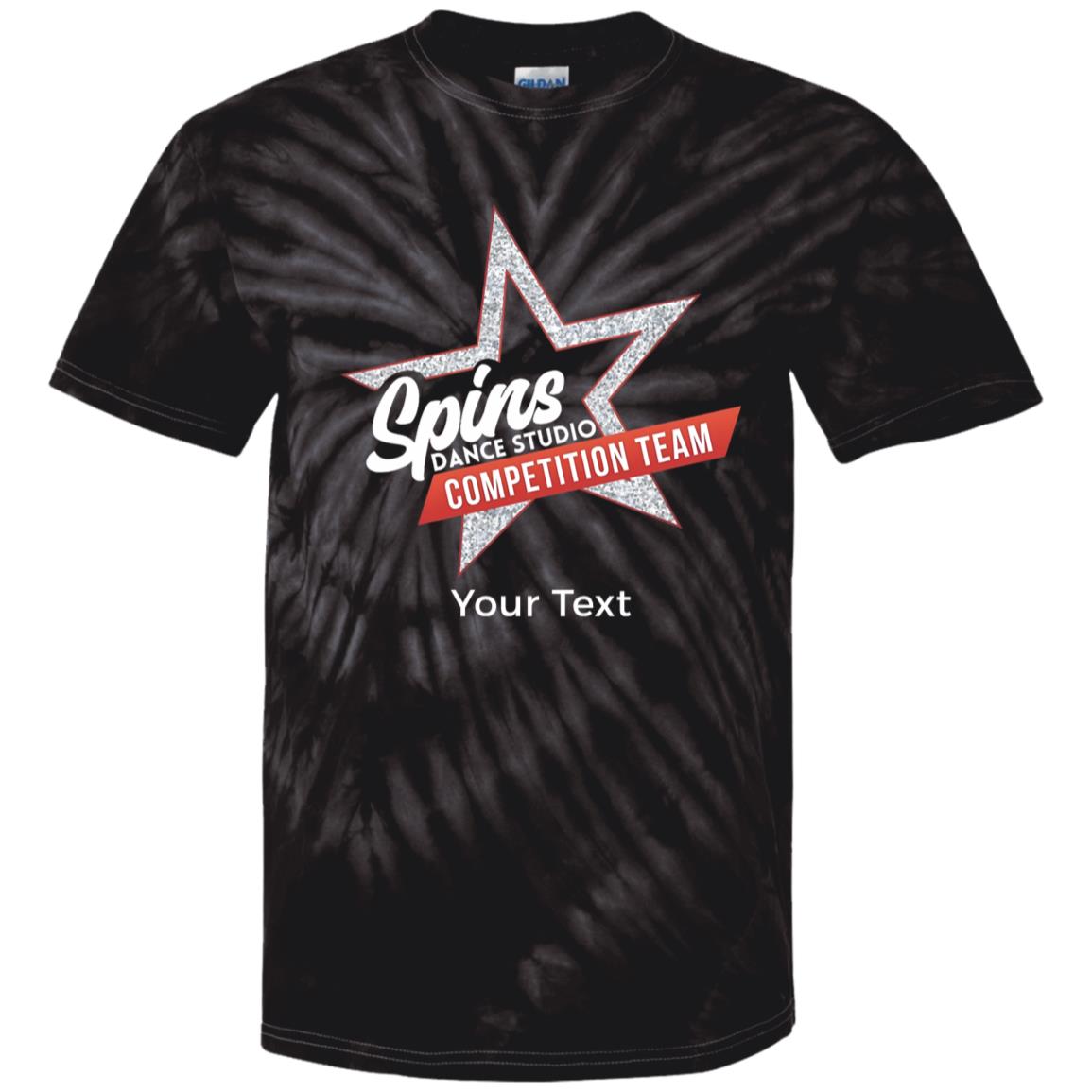 Spins Comp Team Personalized Youth Tie Dye T-Shirt