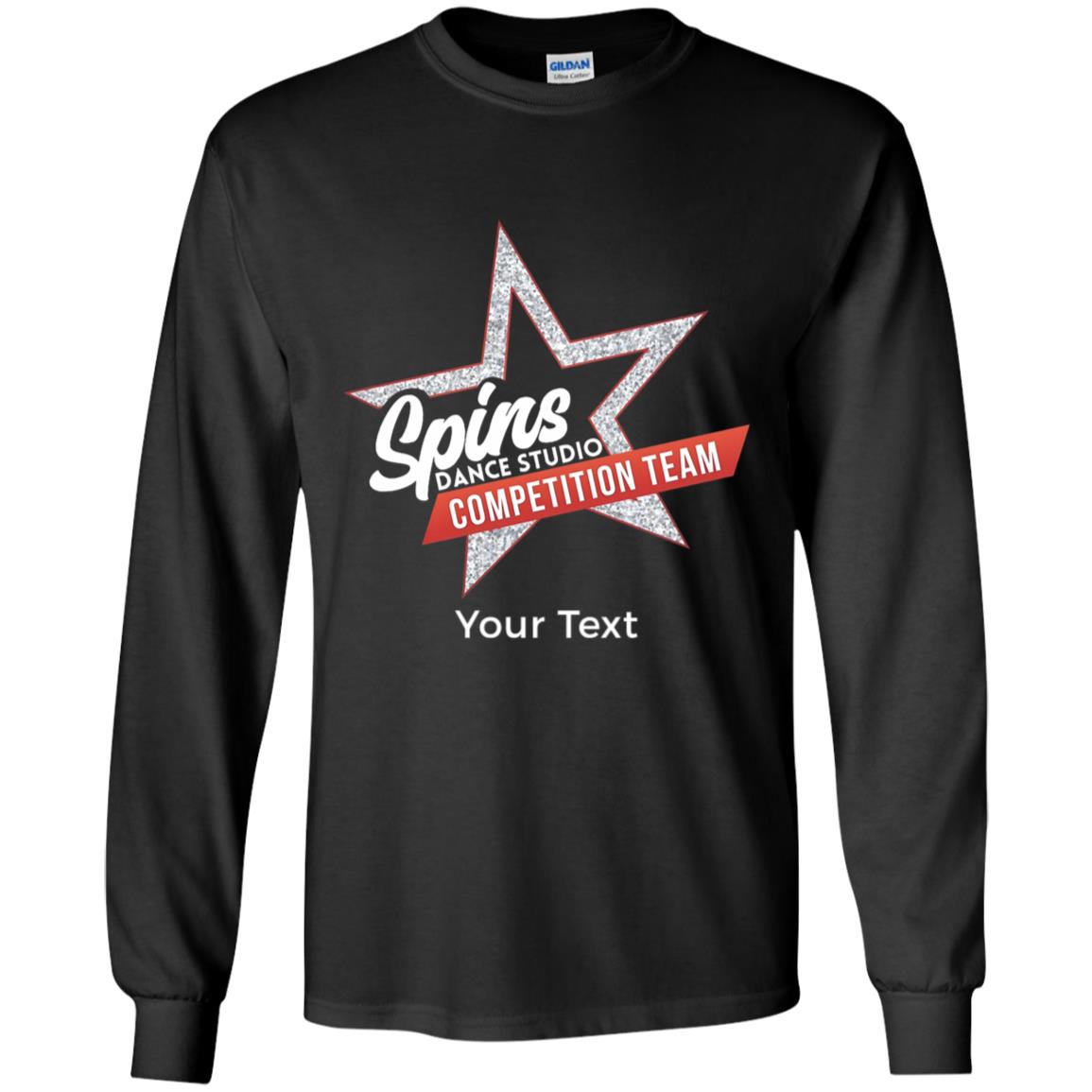 Spins Comp Team Personalized Youth Long Sleeve T-Shirt