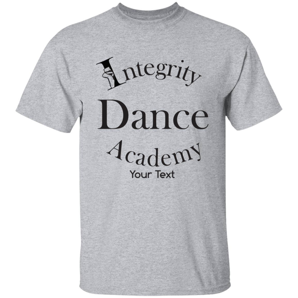 Integrity Dance Academy Personalized Youth 100% Cotton T-Shirt