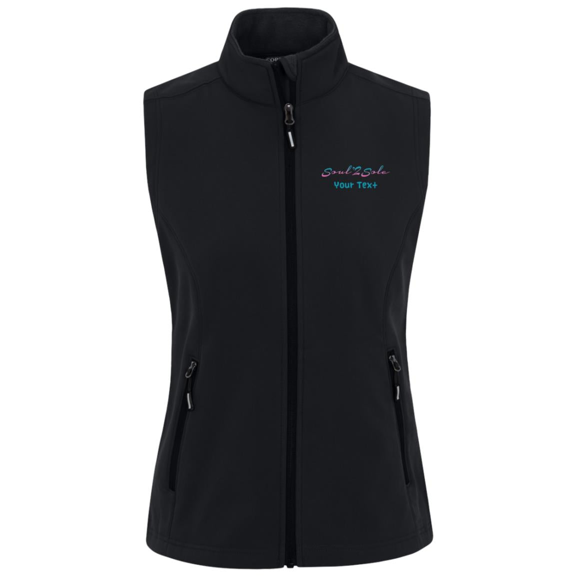 S2S Personalized Womens Cruise Two-Layer Fleece Bonded Soft Shell Vest