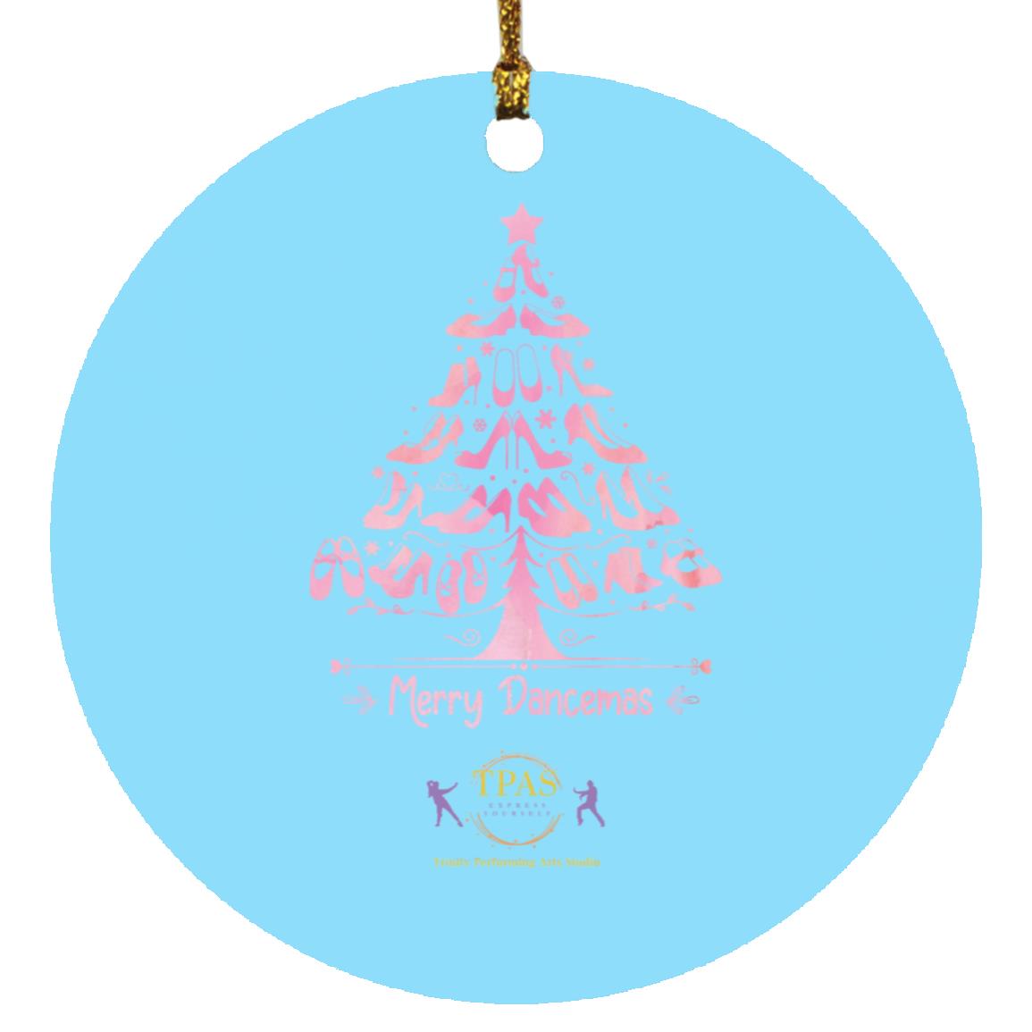 tpas christmas Merry Dancemas Tree Pink Ornament