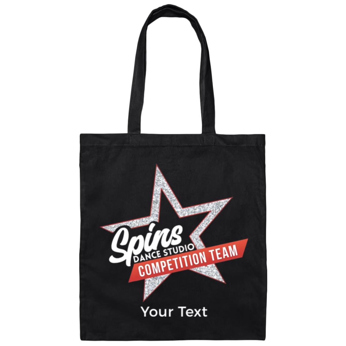 Spins Comp Team Personalized Canvas Tote Bag