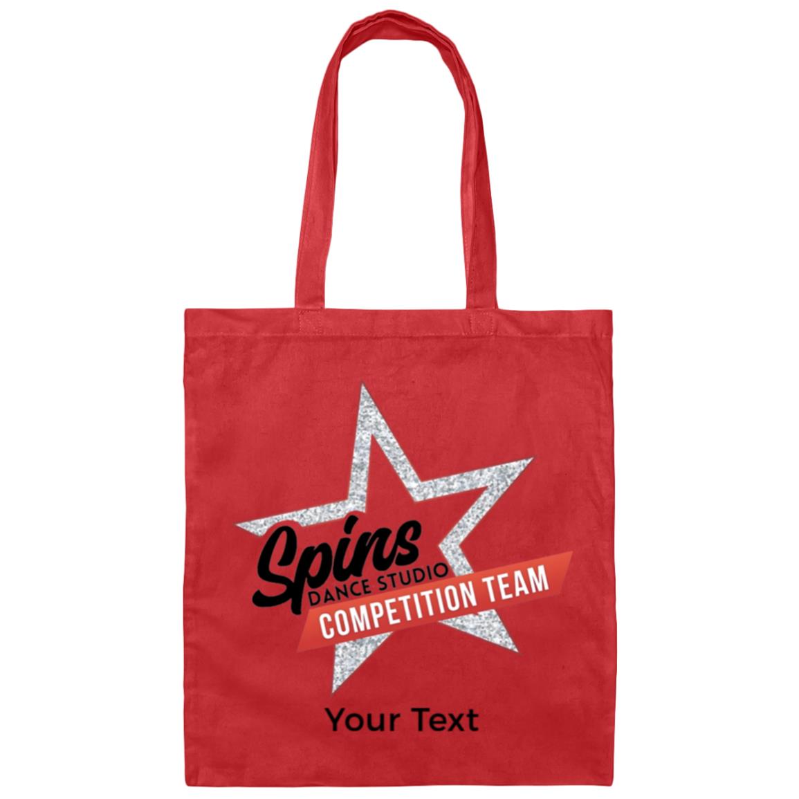 Spins Comp Team Personalized Canvas Tote Bag