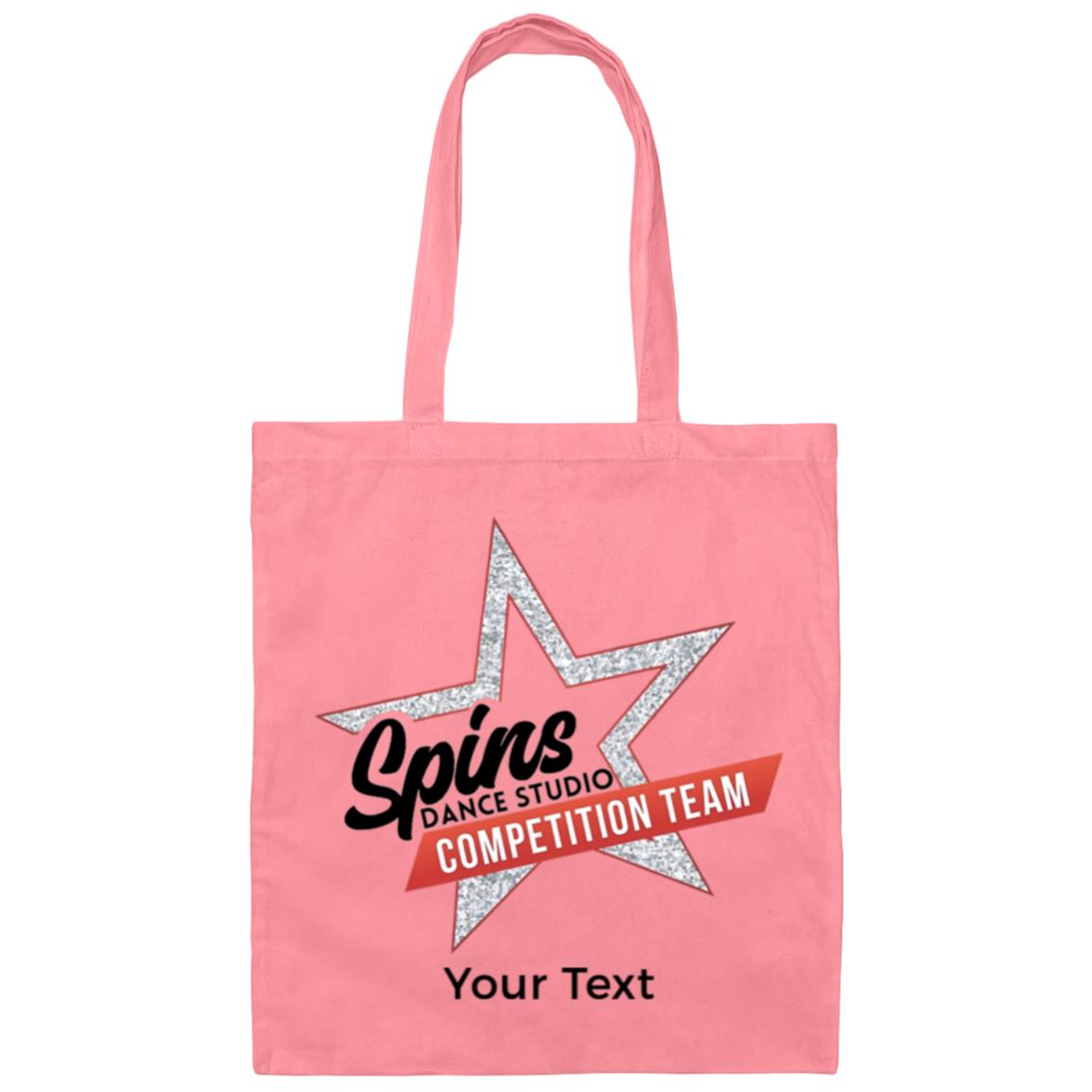 Spins Comp Team Personalized Canvas Tote Bag