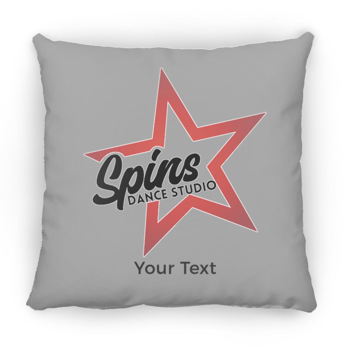 Spins Personalized Medium Square Pillow