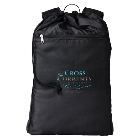 Cross Currents Personalized Getaway Cinchback Backpack