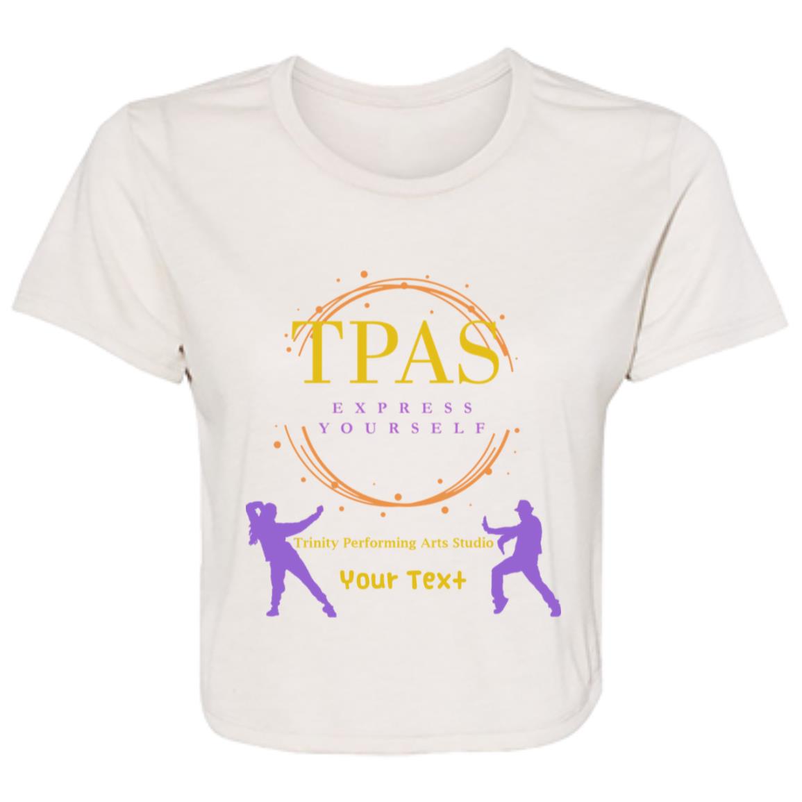 TPAS Ladies' Flowy Cropped Tee