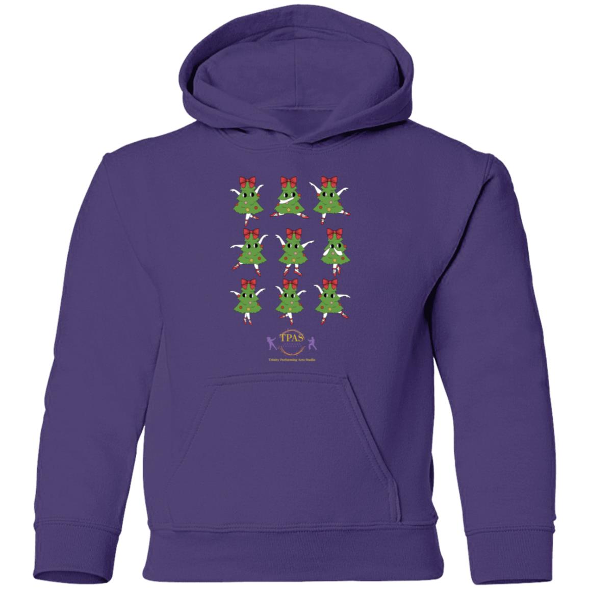 tpas christmas Dancing Trees Youth Pullover Hoodie