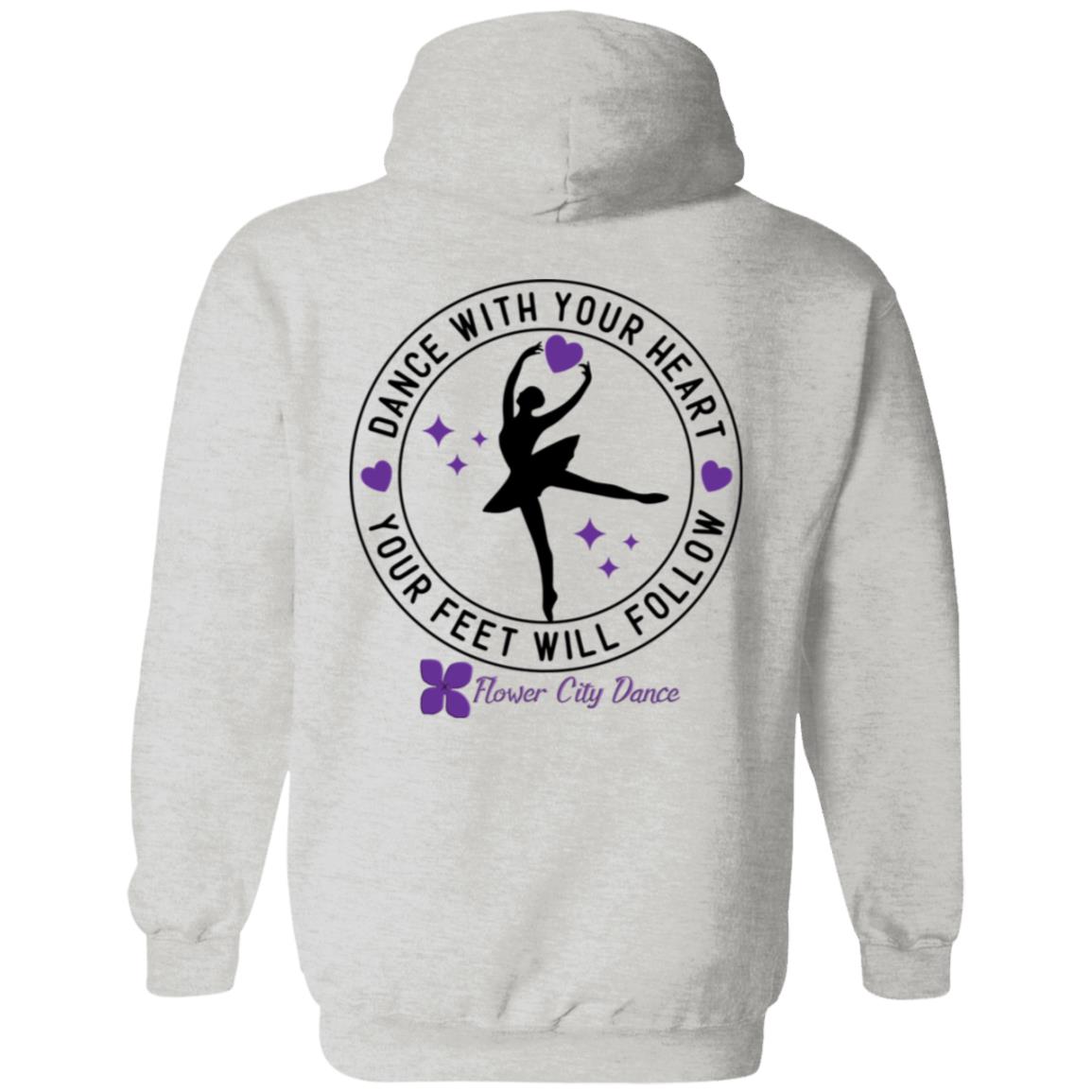 FCD circle dance w heart Pullover Hoodie