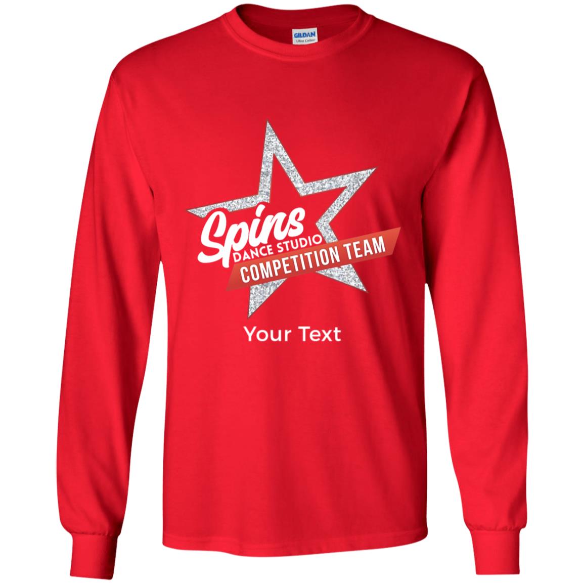 Spins Comp Team Personalized Youth Long Sleeve T-Shirt