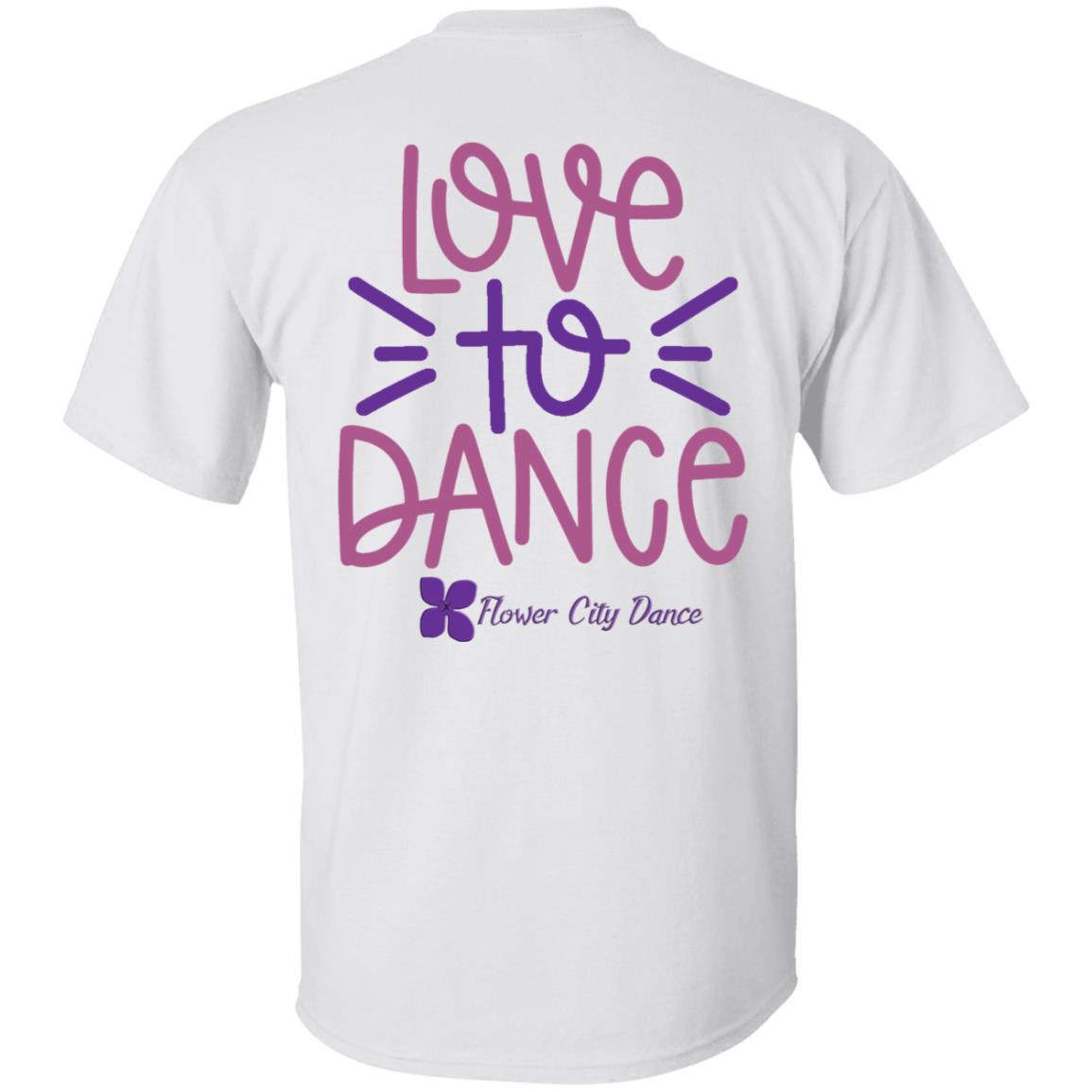 FCD Love To Dance SVG Cut File 100% Cotton T-Shirt