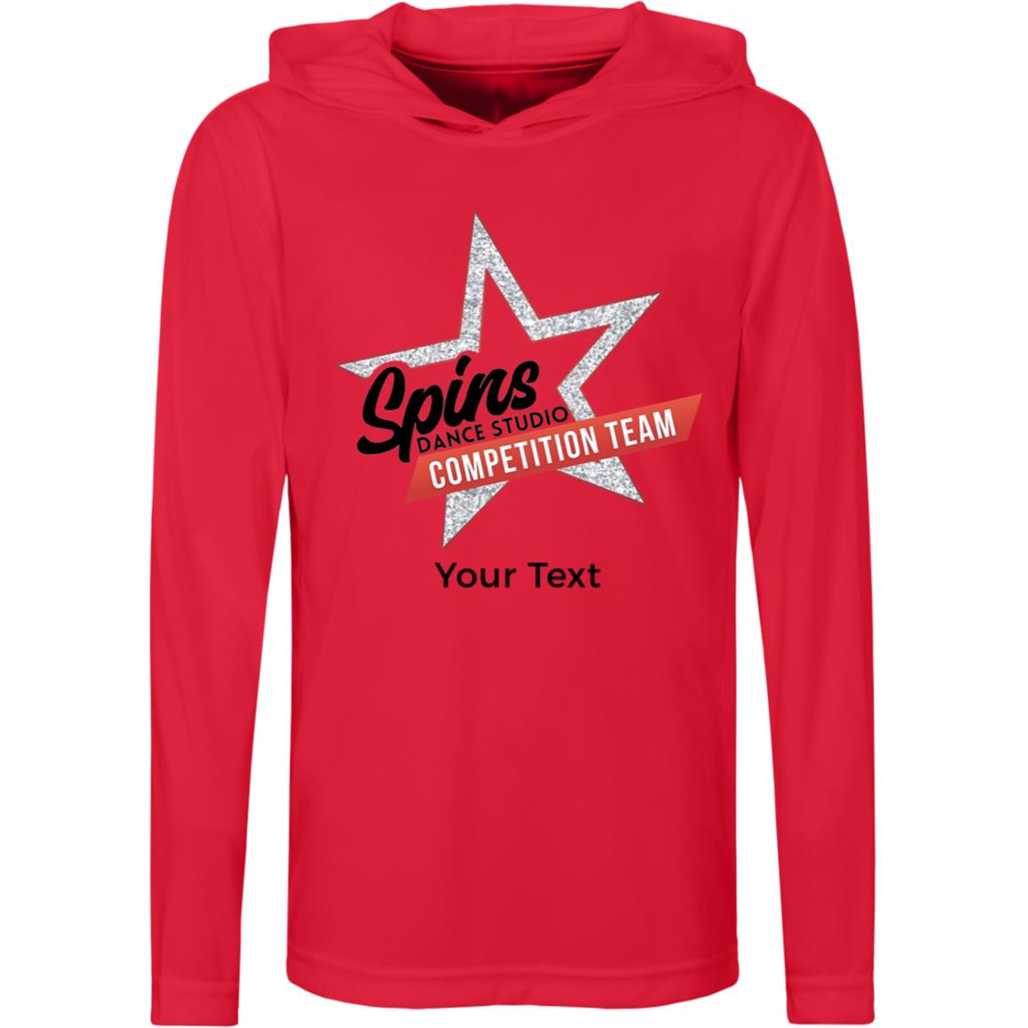 Spins Comp Team Personalized Youth Zone Hooded Tee