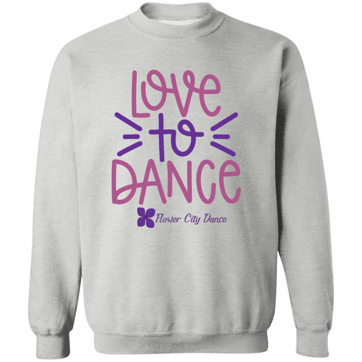 FCD Love To Dance SVG Cut File Crewneck Pullover Sweatshirt