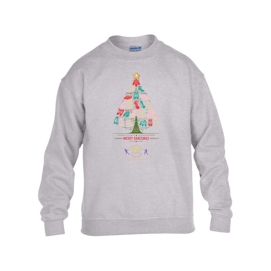 tpas christmas Merry Dancemas Tree Colorful Youth Heavy Blend Fleece Crew