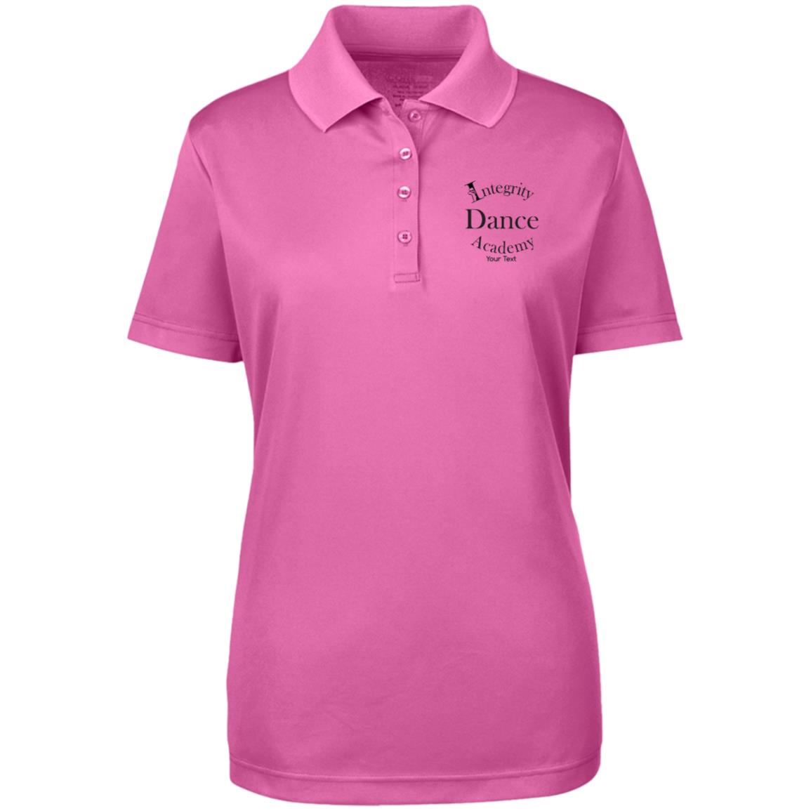 Integrity Dance Academy Personalized Womens Origin Pique Polo