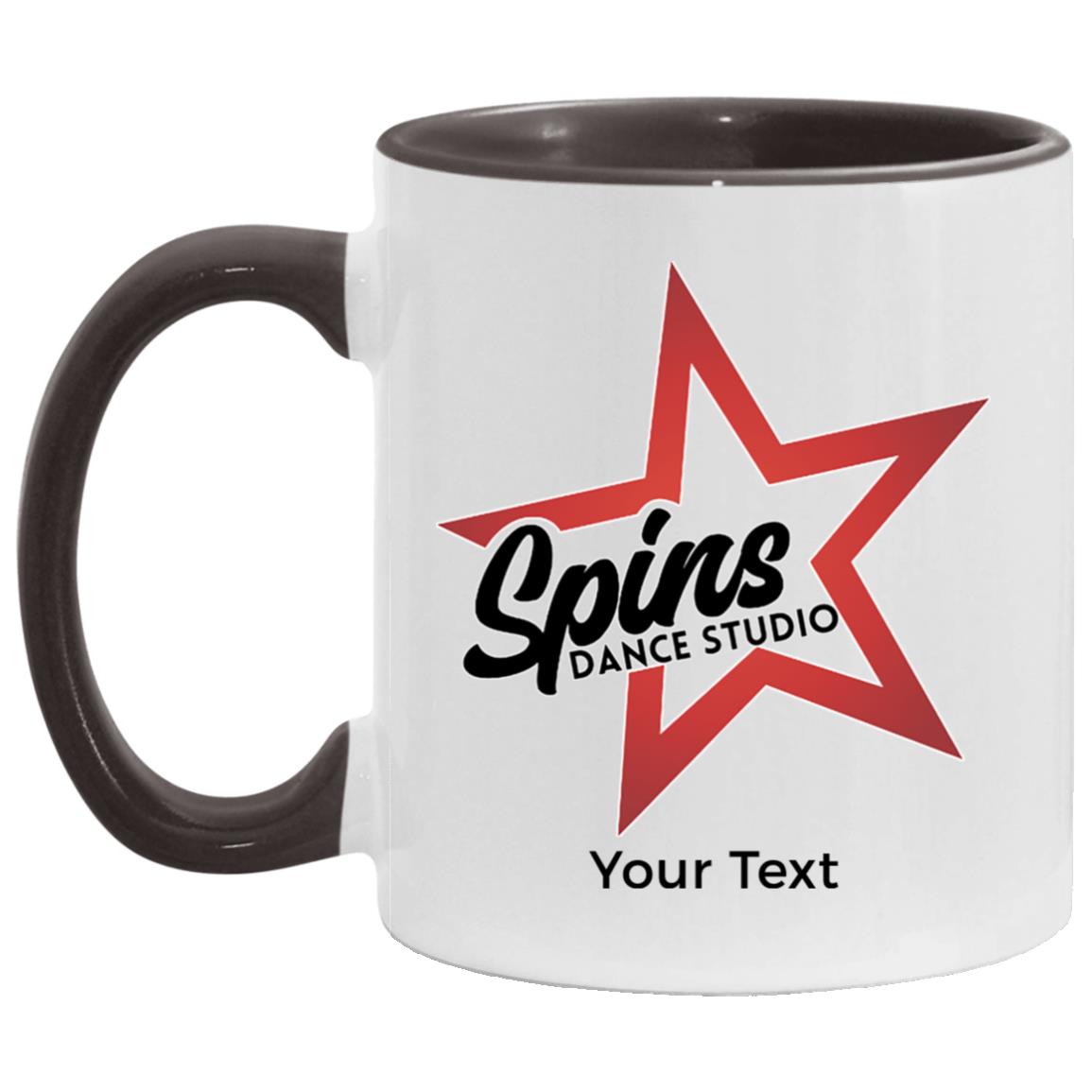 Spins Personalized 11oz Accent Mug