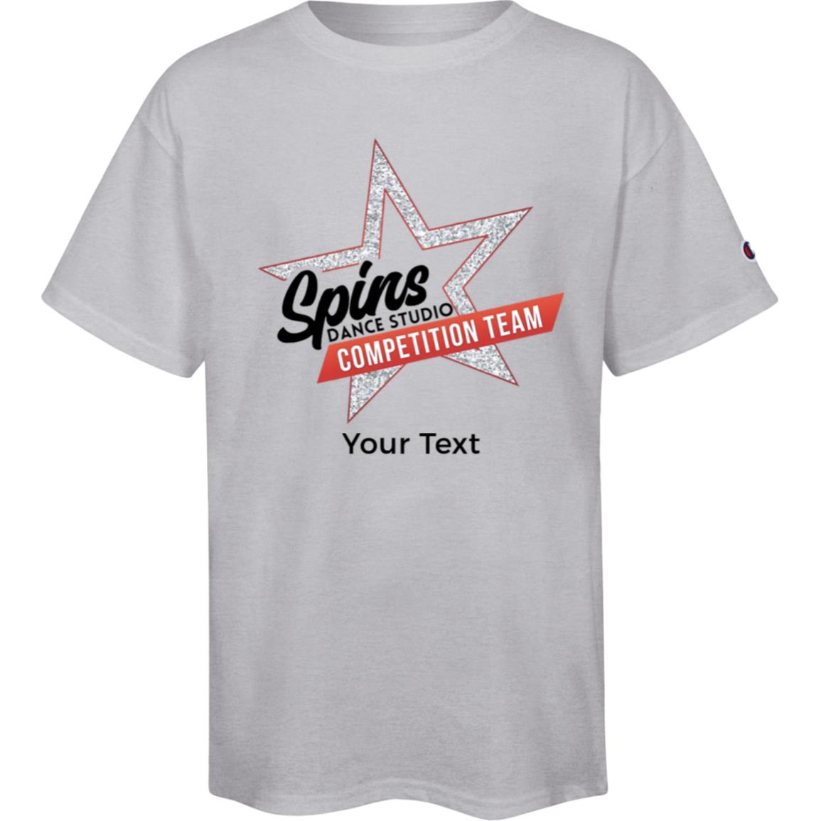 Spins Comp Team Personalized Champion Youth Short Sleeve Tee