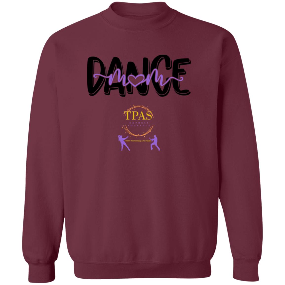 TPAS Dance Mom with Heart Crewneck Pullover Sweatshirt