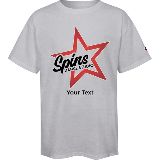 Spins Personalized Champion Youth Short Sleeve Tee