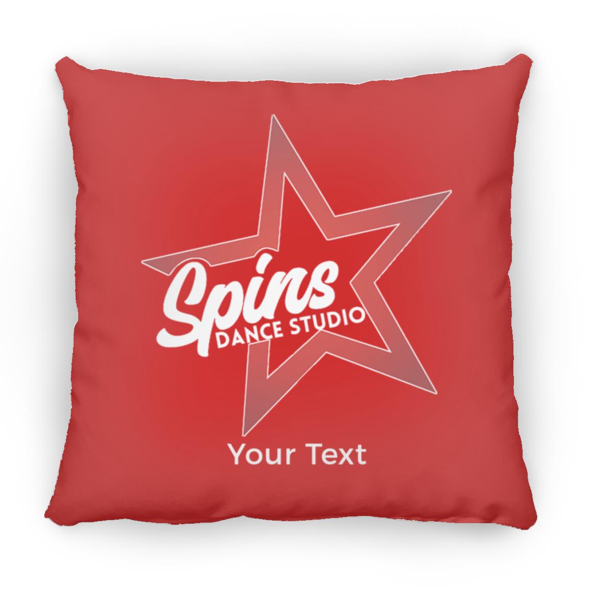 Spins Personalized Medium Square Pillow