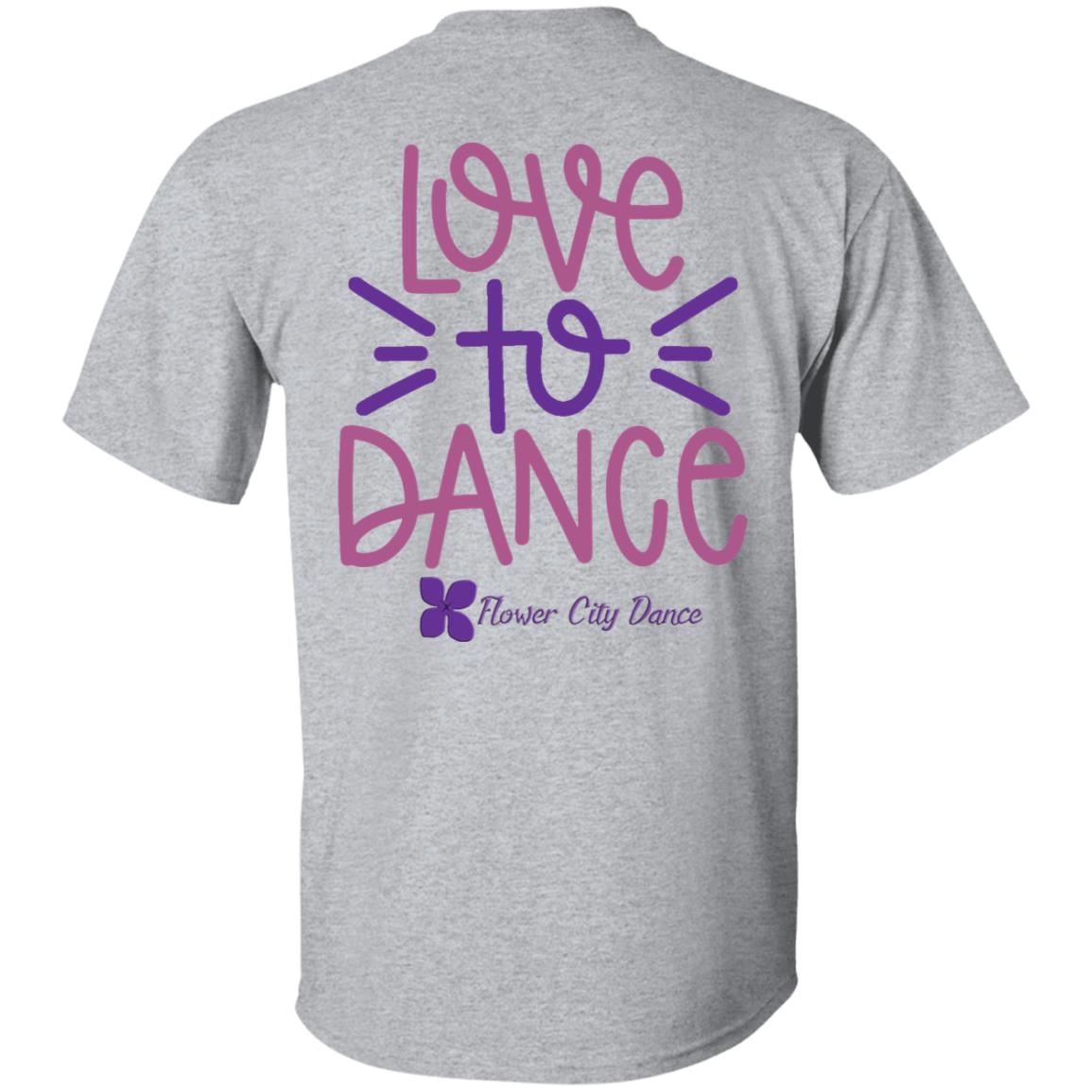 FCD Love To Dance SVG Cut File 100% Cotton T-Shirt