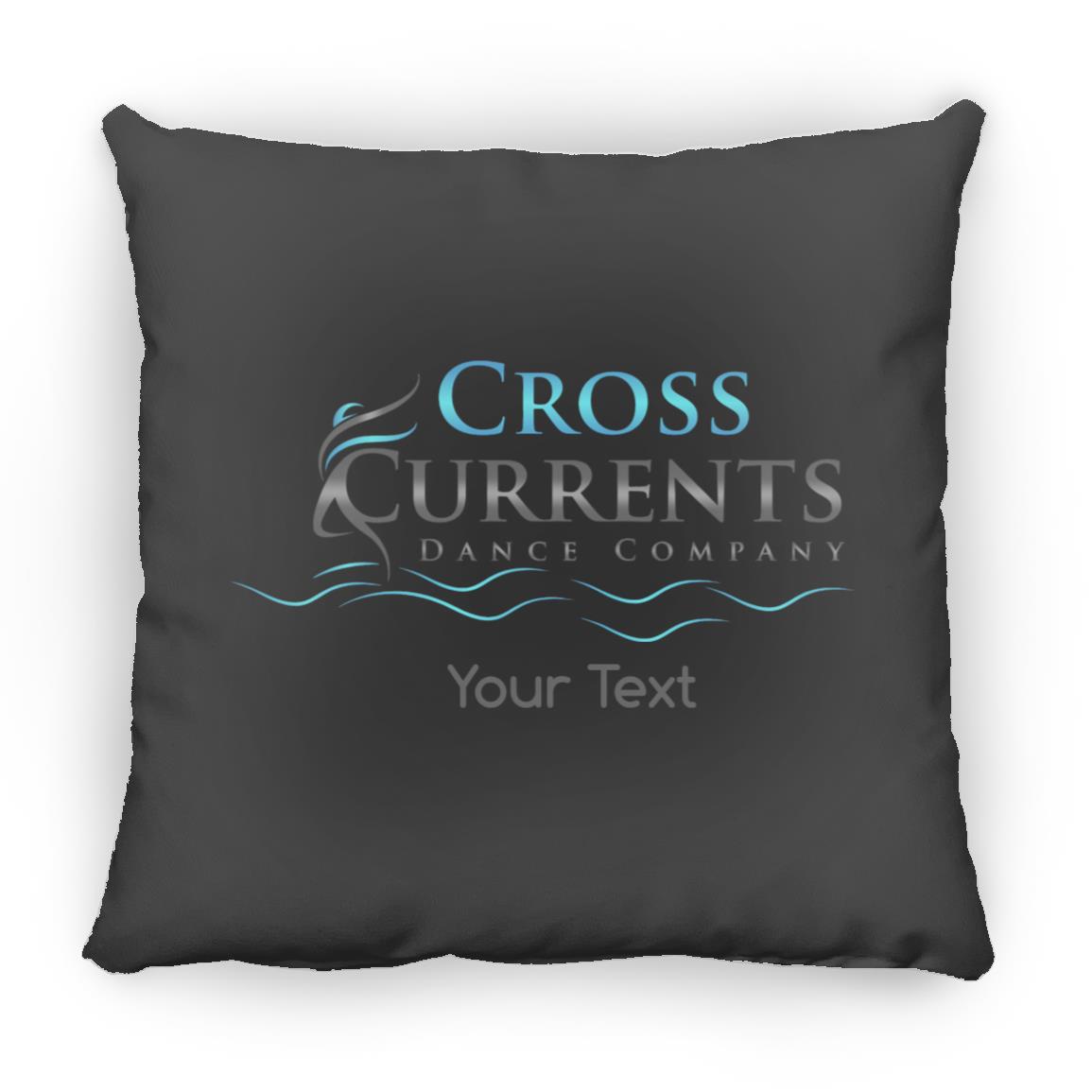 Cross Currents Personalized Small Square Pillow