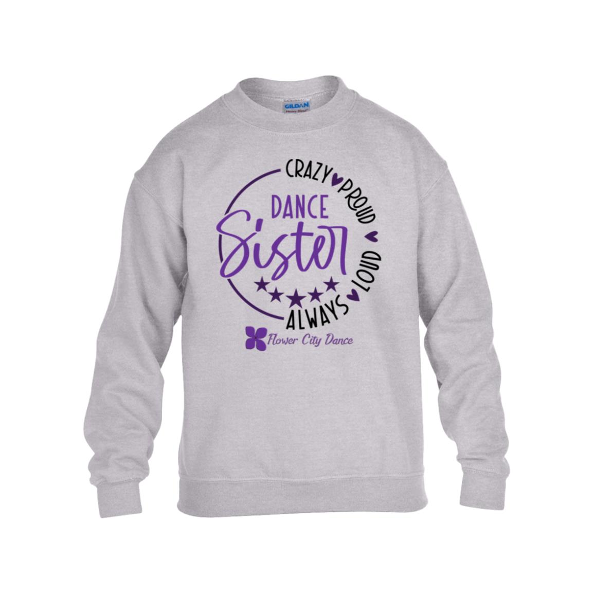 FCD Dance Sister Youth Heavy Blend Fleece Crew