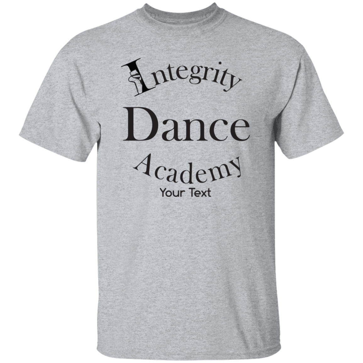 Integrity Dance Academy Personalized 100% Cotton T-Shirt